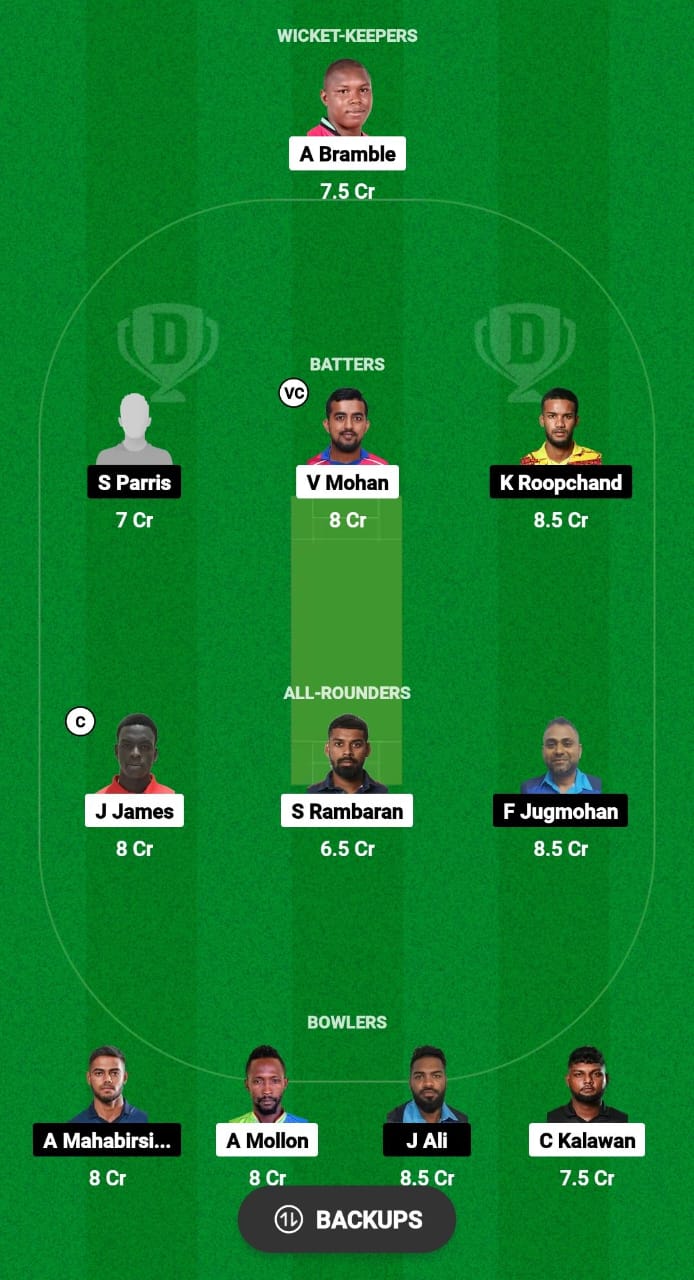 CRU vs PVU Dream11 Prediction Fantasy Cricket Tips Dream11 Team West Indies Trinidad T20