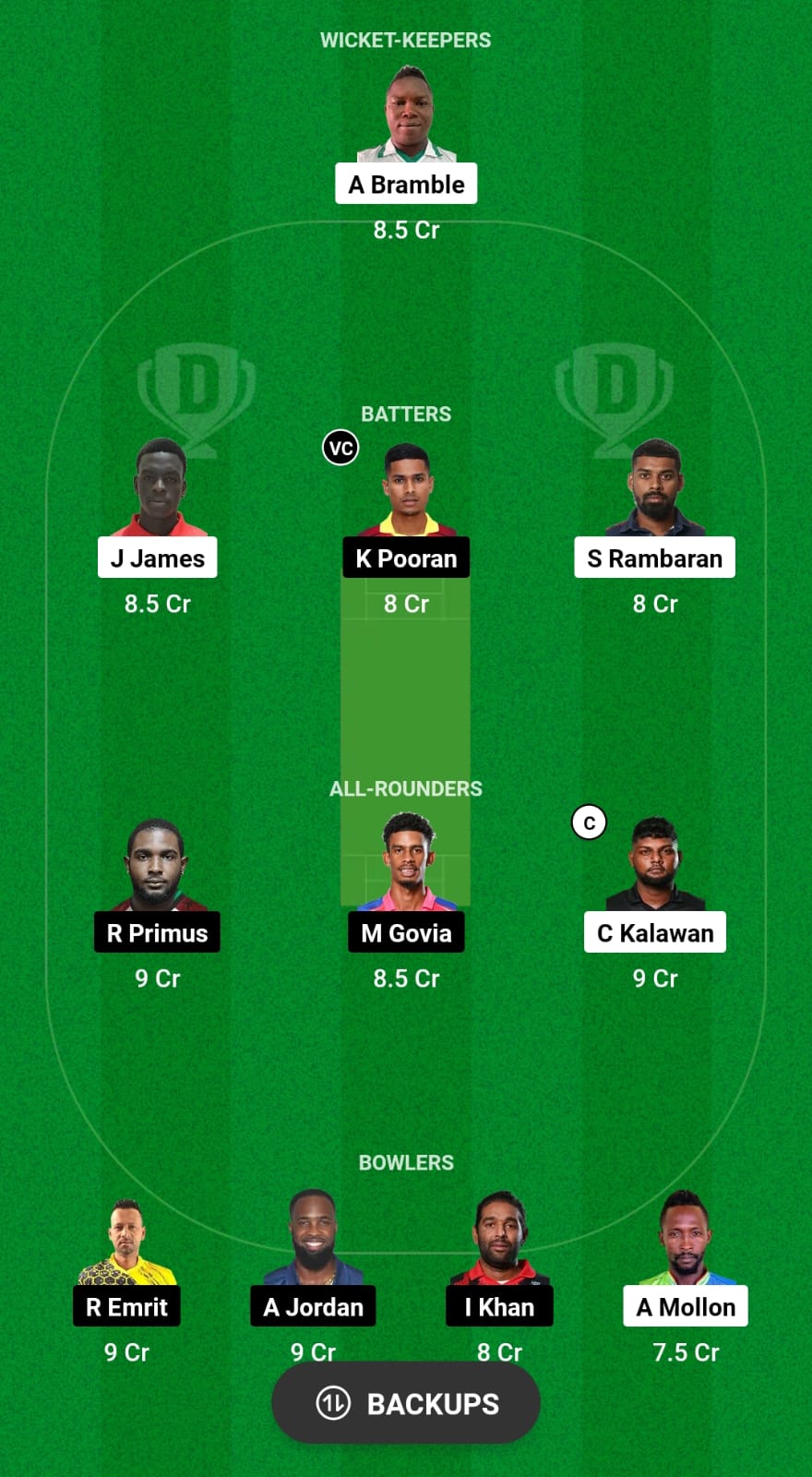 CRU vs CS Dream11 Prediction Fantasy Cricket Tips Dream11 Team West Indies Trinidad T20