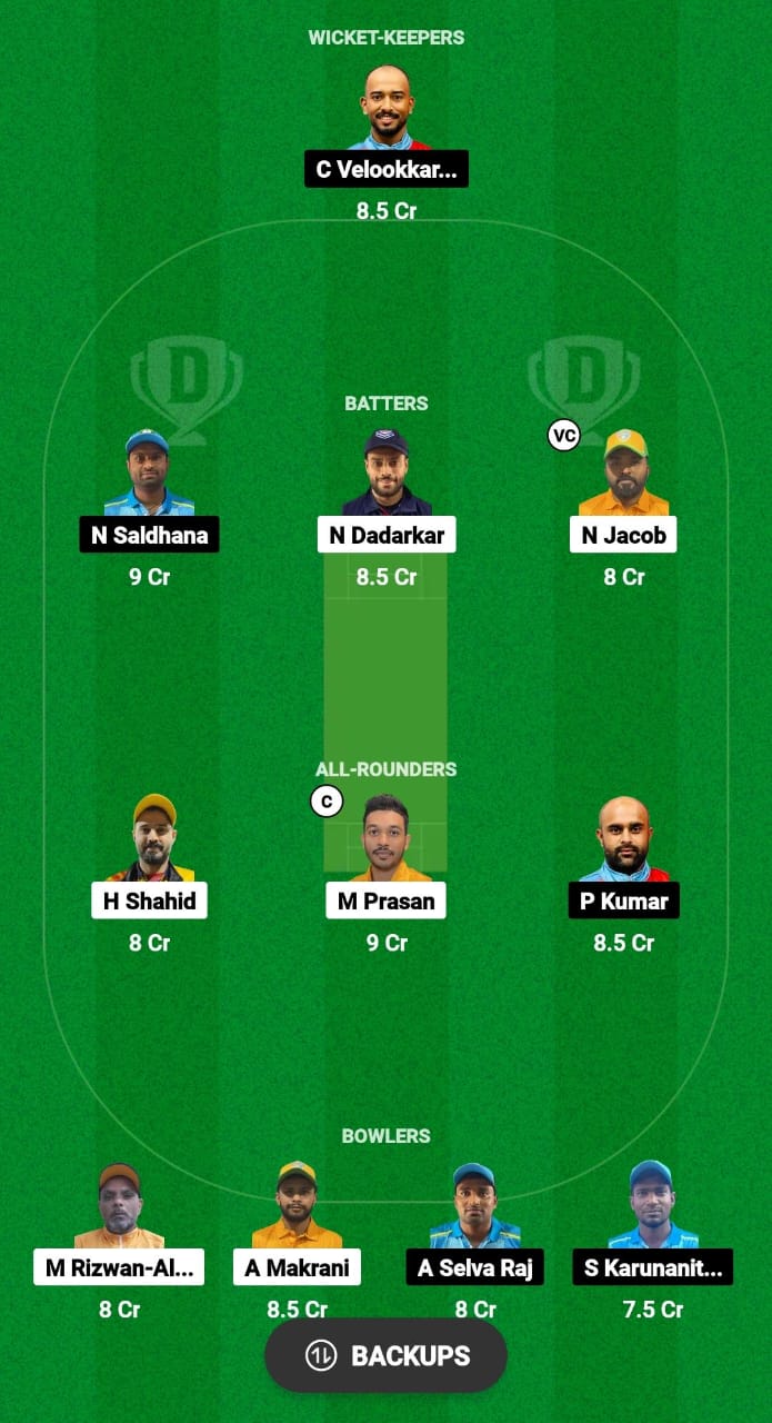 NCMI vs AEC Dream11 Prediction 