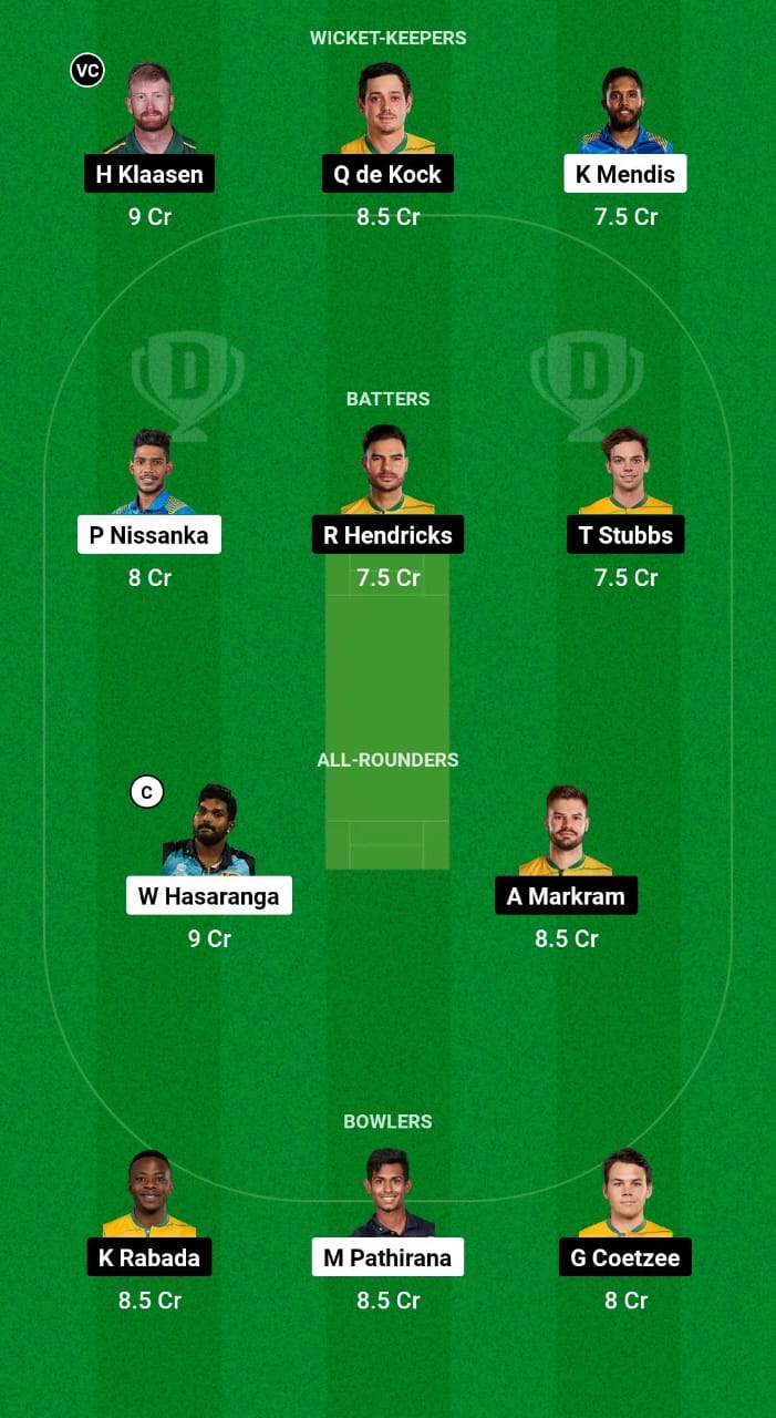 SL vs SA Dream11 Prediction 