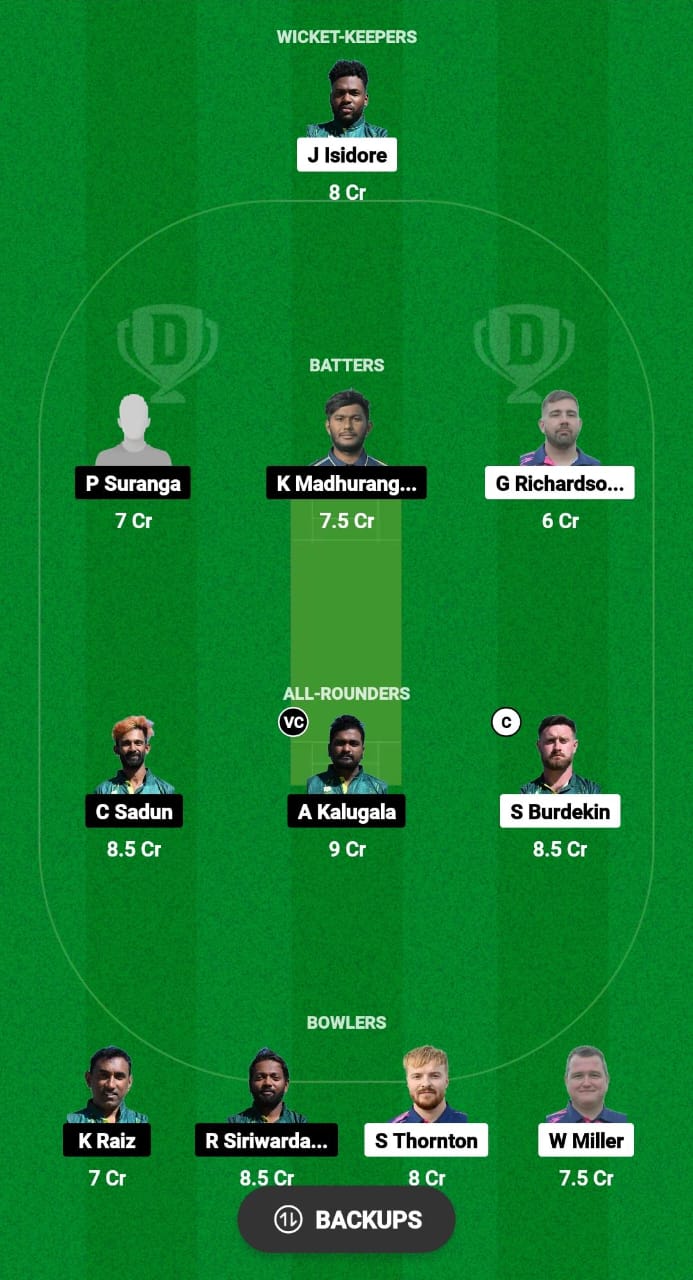 BFC vs SLL Dream11 Prediction Fantasy Cricket Tips Dream11 Team ECS Cyprus T10