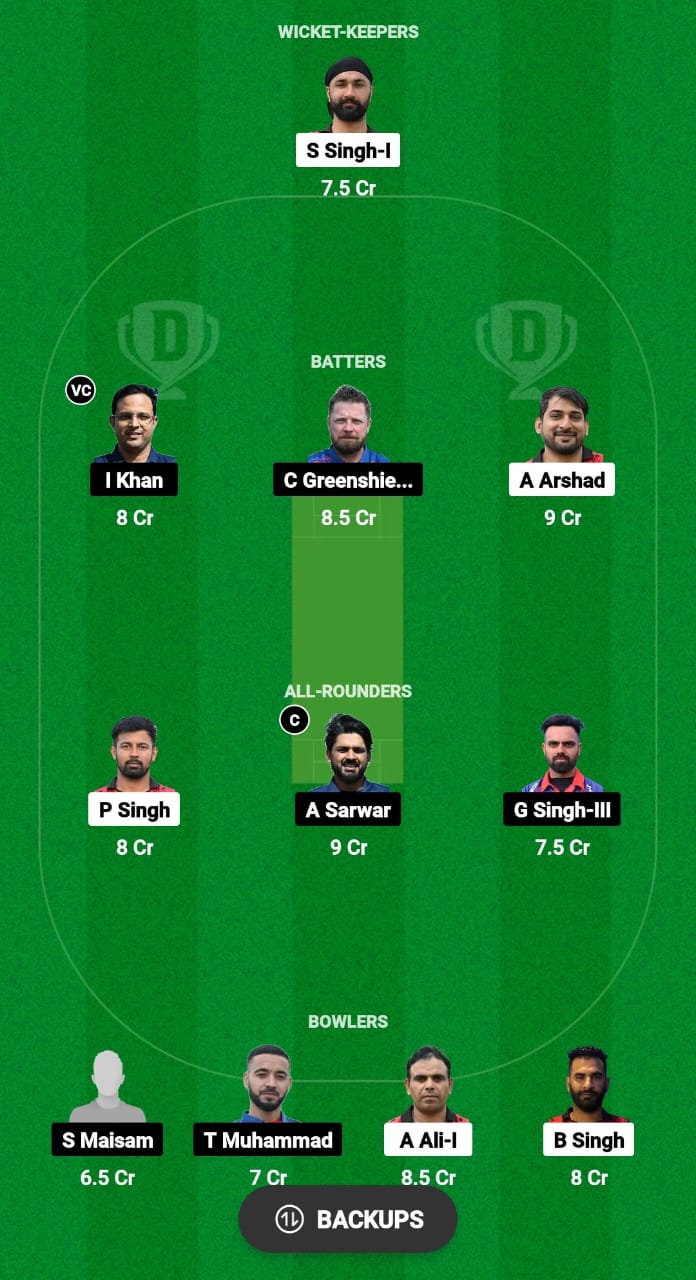 PNJ vs OEI Dream11 Prediction Fantasy Cricket Tips Dream11 Team ECSN Portugal T10