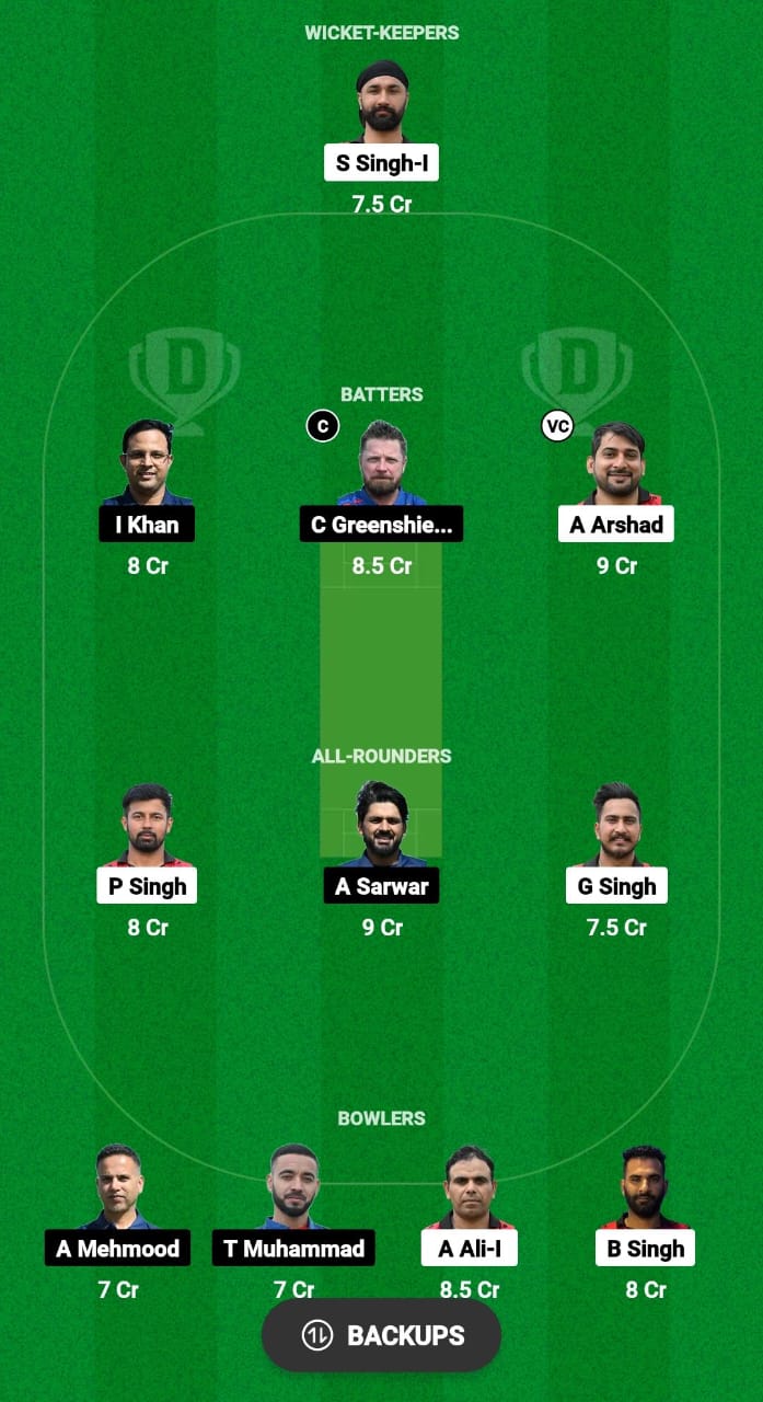 PNJ vs OEI Dream11 Prediction Fantasy Cricket Tips Dream11 Team ECSN Portugal T10