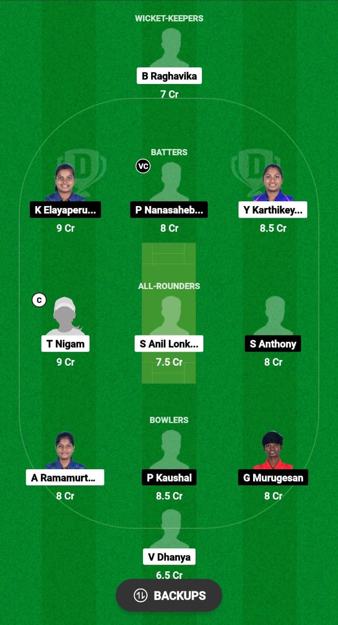 ANG-W vs DIA-W Dream11 Prediction Fantasy Cricket Tips Dream11 Team Pondicherry T10 Women