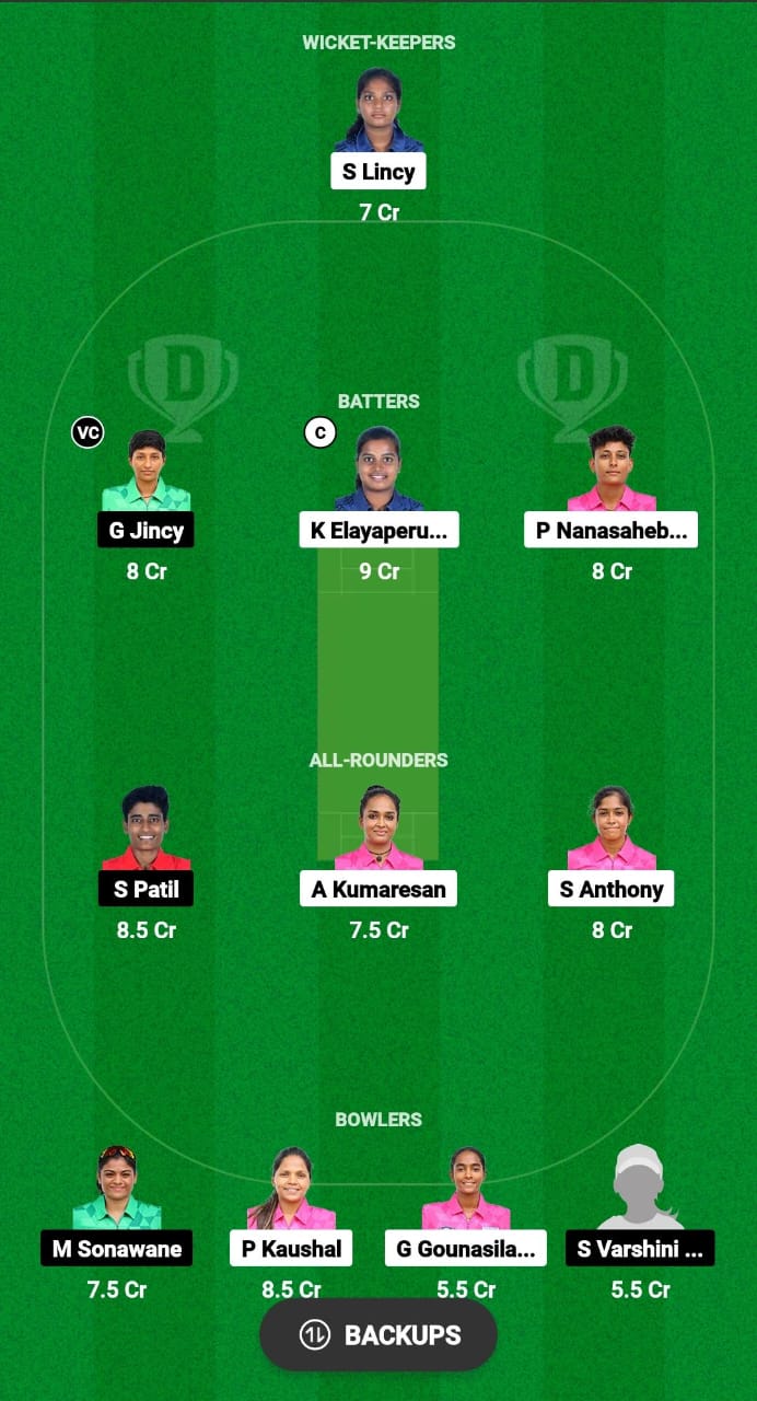 DIA-W vs QUN-W Dream11 Prediction Fantast Cricket Tips Dream11 Team Pondicherry T10 Women