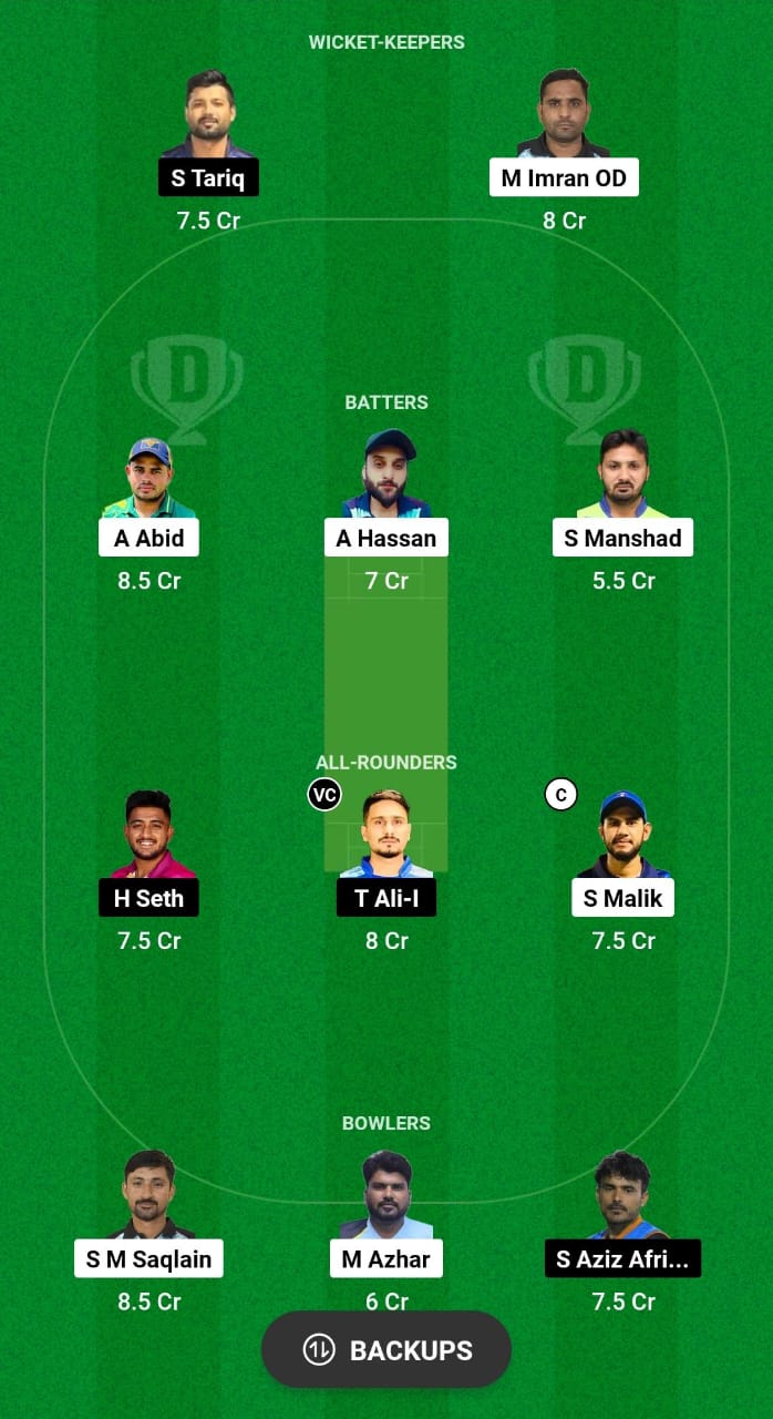 ECC vs SMCK Dream11 Prediction Fantasy Cricket Tips Dream11 Team UAE T10 ICCA