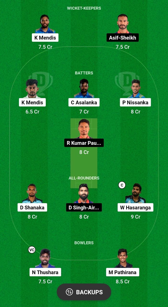 SL vs NEP Dream11 Prediction Fantasy Cricket Tips Dream11 Team ICC T20 World Cup