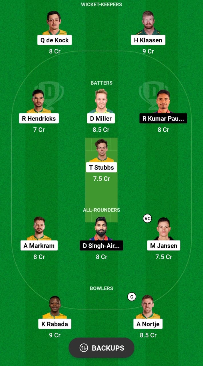 SA vs NEP Dream11 Prediction 