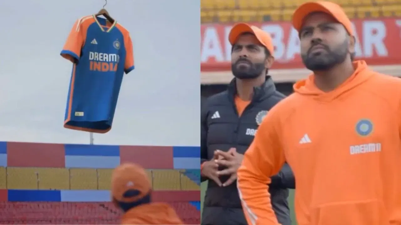 T20 World Cup 2024 Watch India's World Cup jersey unveiled in a