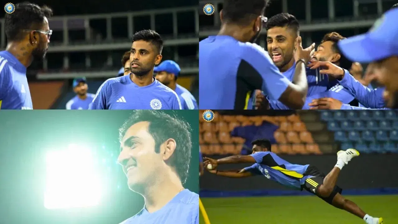 Watch - Team India's training session ahead of first T20I