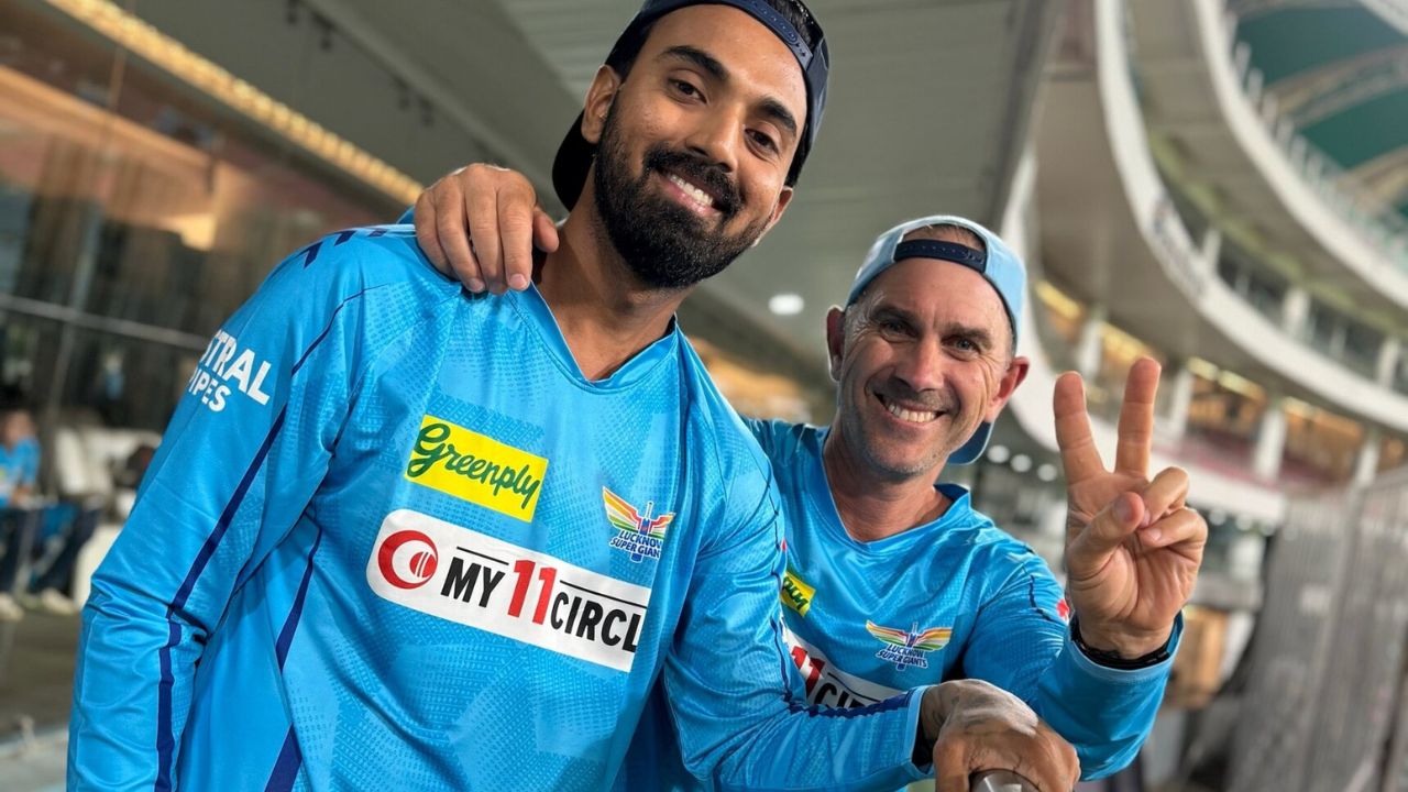 Justin Langer and KL Rahul