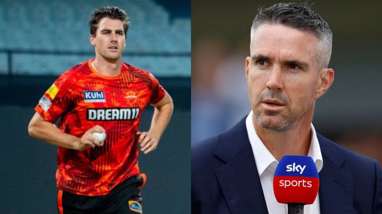 Kevin Pietersen and Pat Cummins