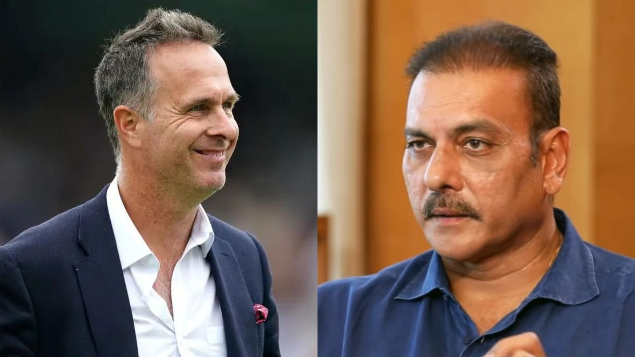 Michael Vaughan and Ravi Shastri