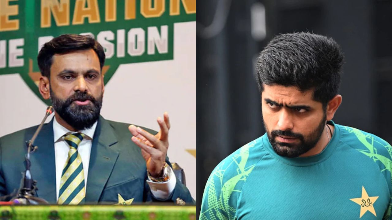 Babar Azam and Mohammad Hafeez