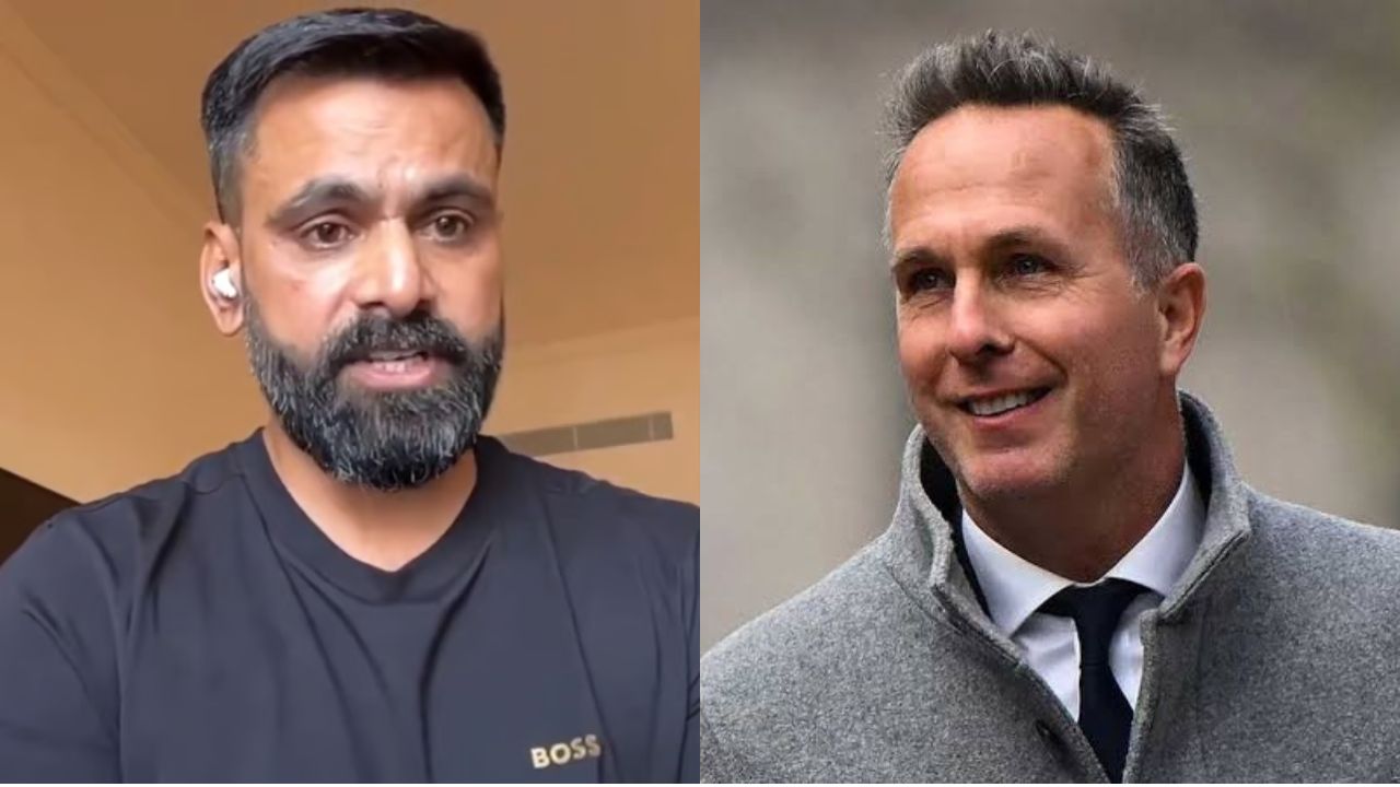 Mohammad Hafeez and Michael Vaughan