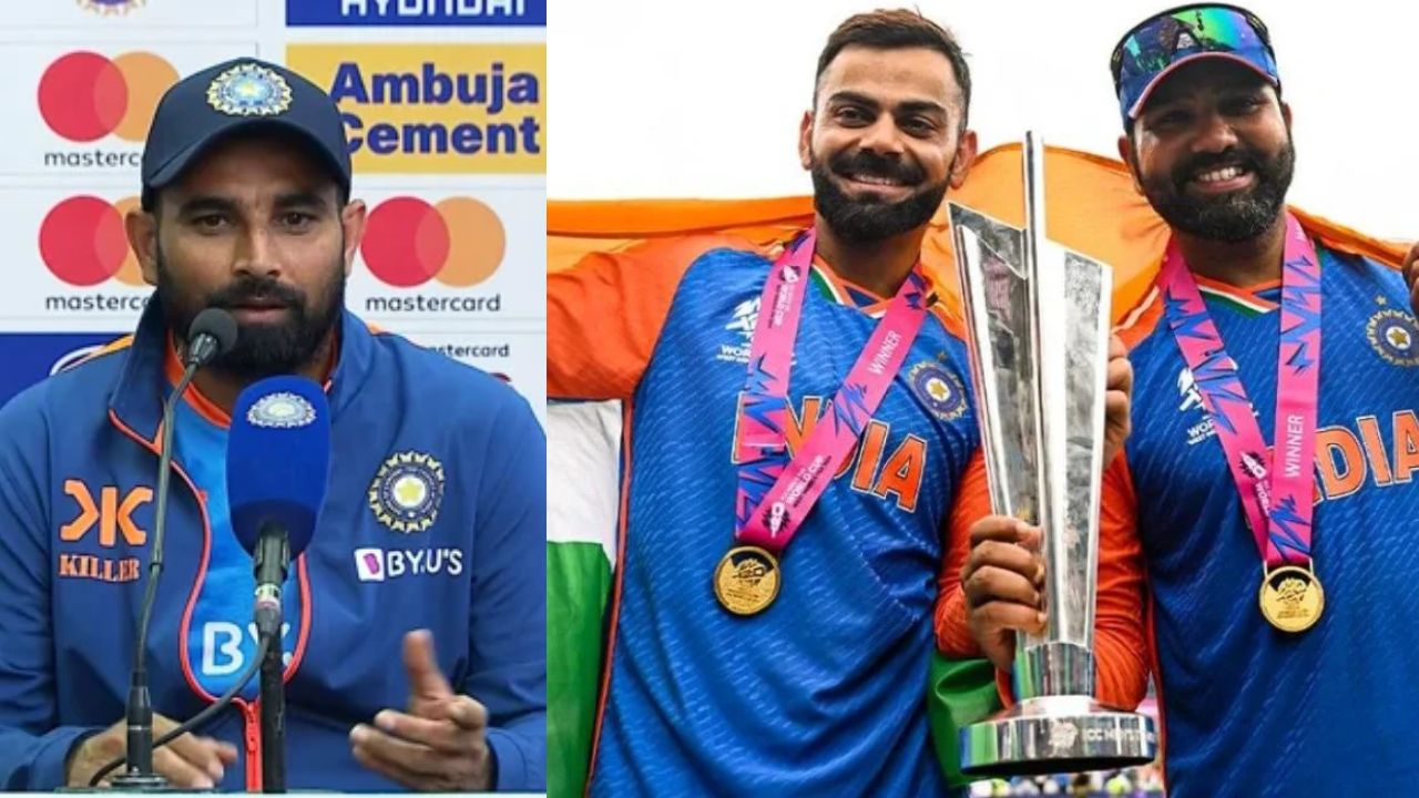 Mohammed Shami Virat Kohli Rohit Sharma