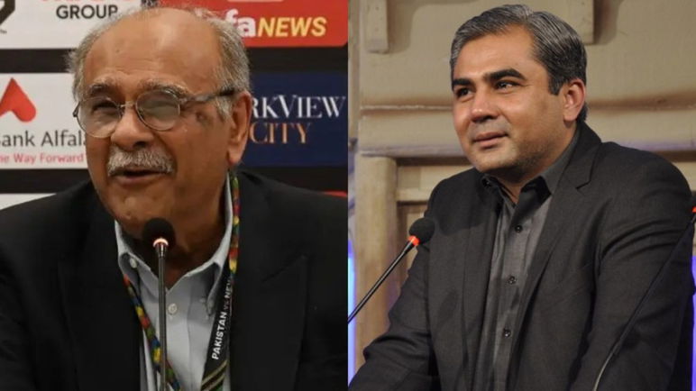 Najam Sethi and Mohsin Naqvi