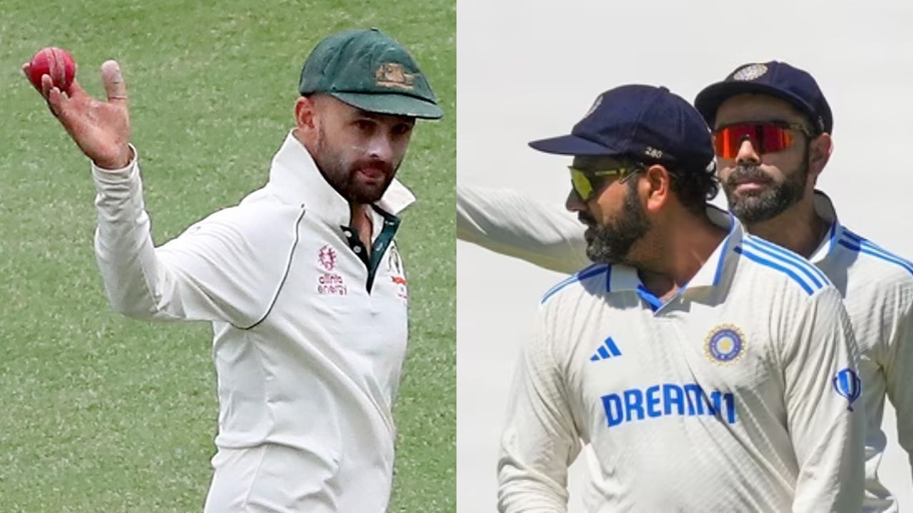 Nathan Lyon Rohit Sharma Virat Kohli