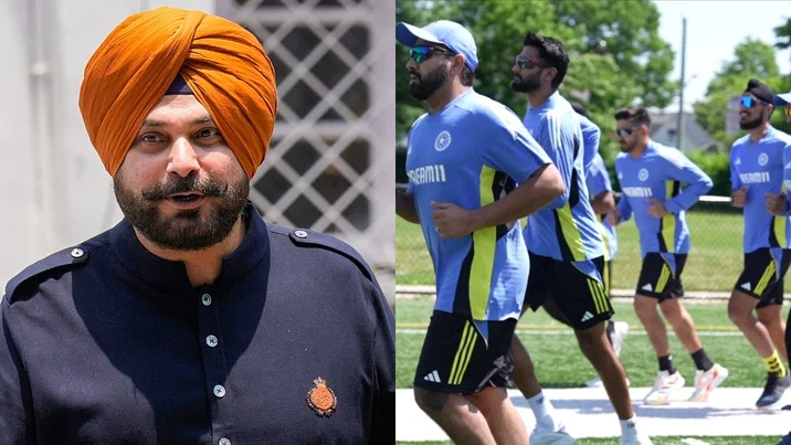 Navjot Singh Sidhu and Team India