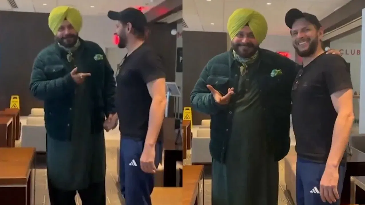 Navjot Singh Sidhu, Shahid Afridi