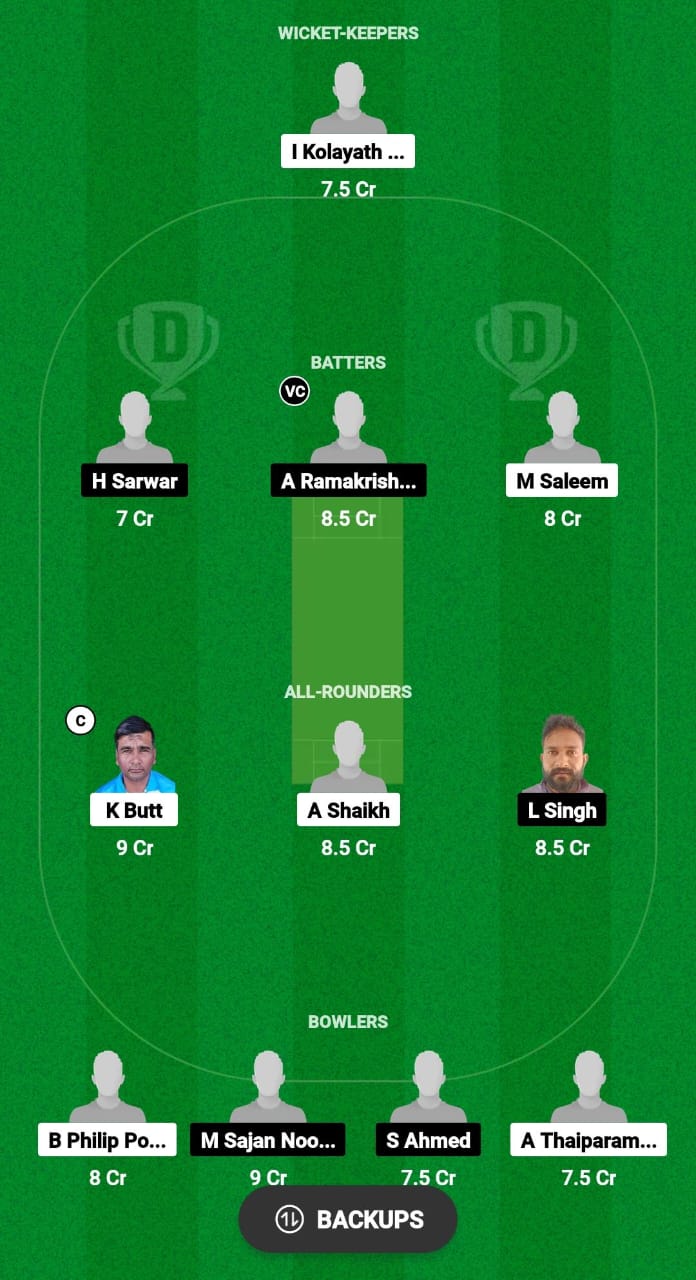 ASR vs BNC Dream11 Prediction Fantasy Cricket Tips Dream11 Team Kuwait T20 Challengers Cup