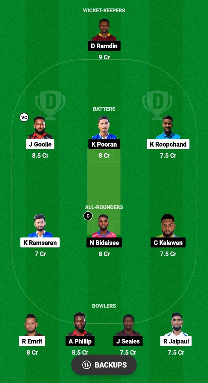 BLD vs SP Dream11 Prediction Fantasy Cricket Tips Dream11 Team West Indies T10 Trinidad Blast