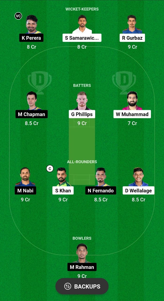 CS vs DS Dream11 Prediction Fantasy Cricket Tips Dream11 Team Lanka Premier League T20 