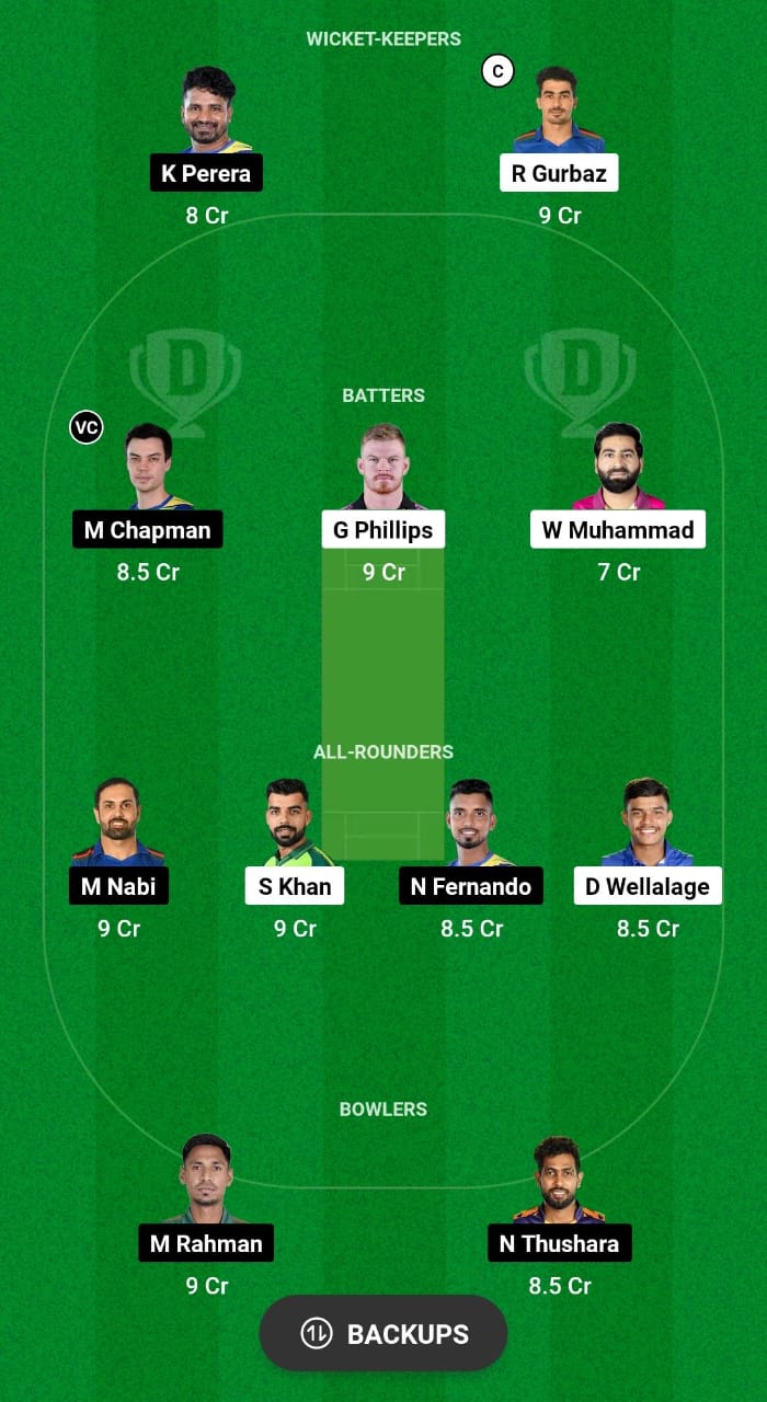 CS vs DS Dream11 Prediction Fantasy Cricket Tips Dream11 Team Lanka Premier League T20 