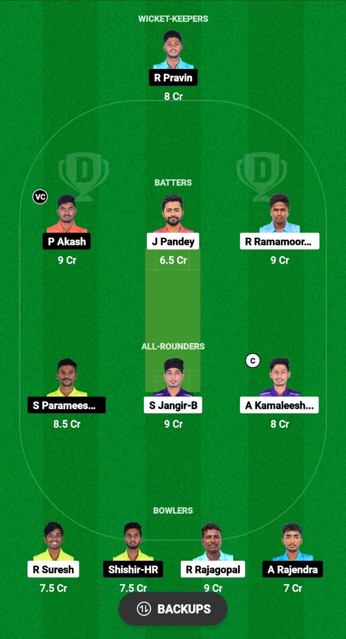 BUL vs TUS Dream11 Prediction Fantasy Cricket Tips Dream11 Team Pondicherry T20 Men