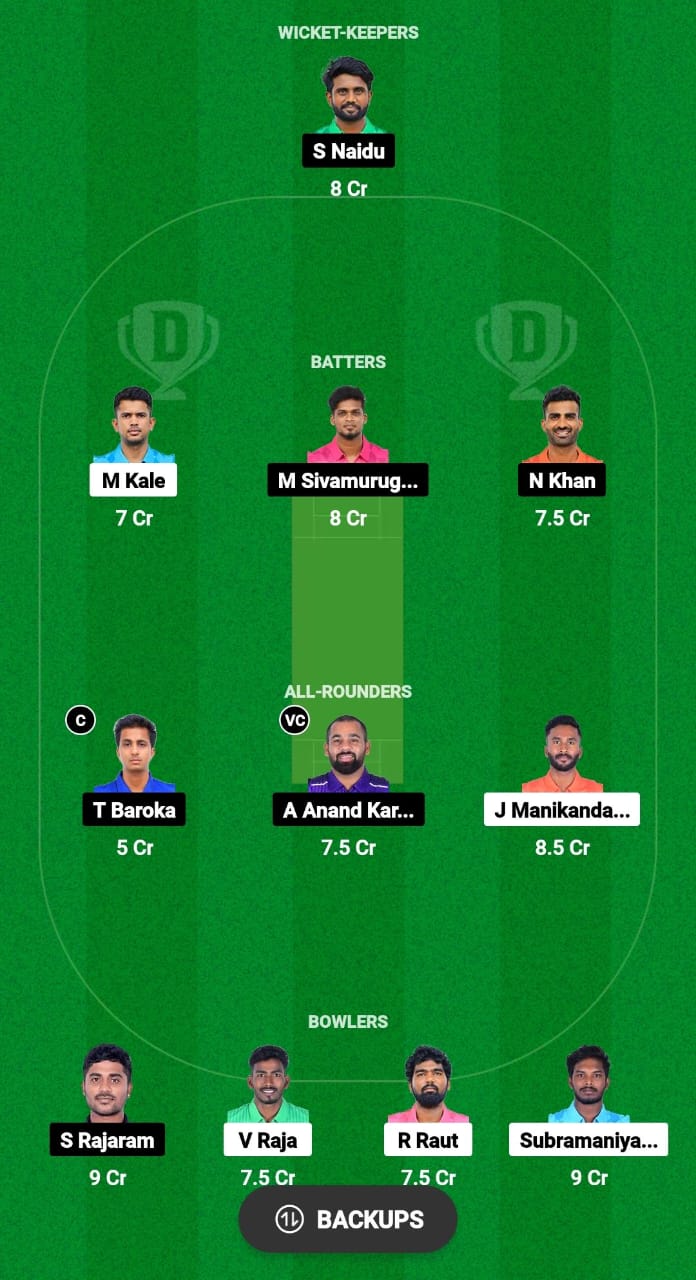 LIO vs TIG Dream11 Prediction Fantasy Cricket Tips Dream11 Team Pondicherry T20 Men 