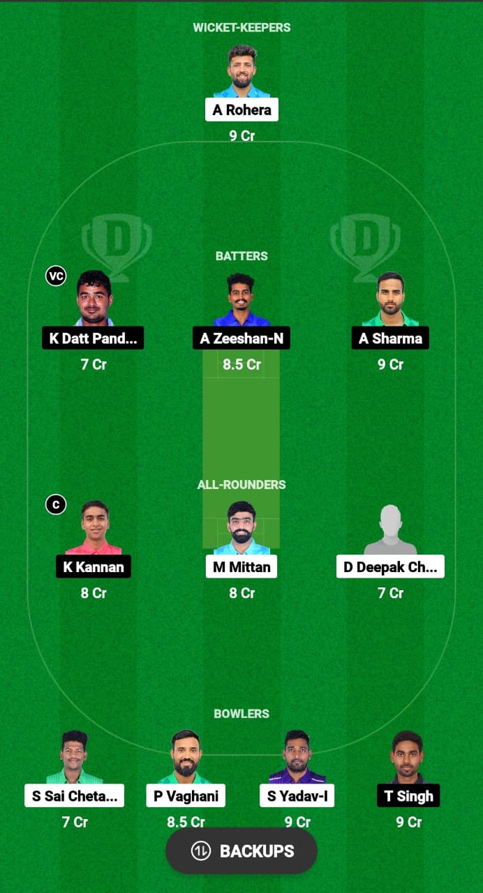 SHA vs PAN Dream11 Prediction Fantasy Cricket Tips Dream11 Team Pondicherry T20 Men