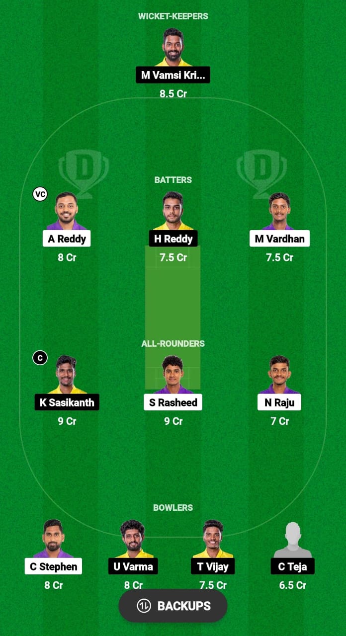 CSR vs GOD Dream11 Prediction Fantasy Cricket Tips Dream11 Team Andhra T20 Premier League