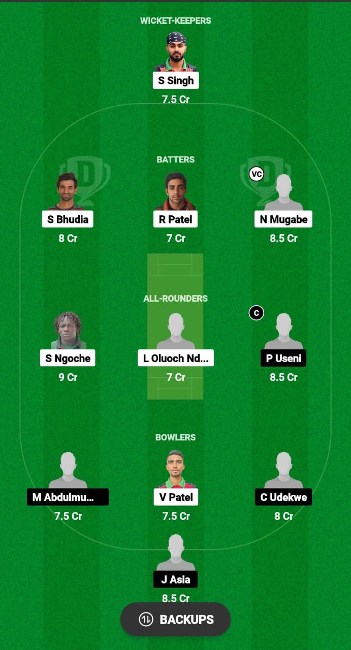 KEN vs NIG Dream11 Prediction Fantasy Cricket Tips Dream11 Team Nigeria Tour of Kenya