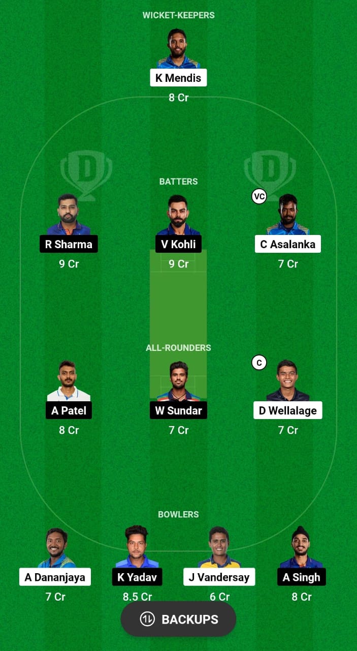 IND vs SL Dream11 Prediction Fantasy Cricket Tips Dream11 Team India Tour of Sri Lanka 