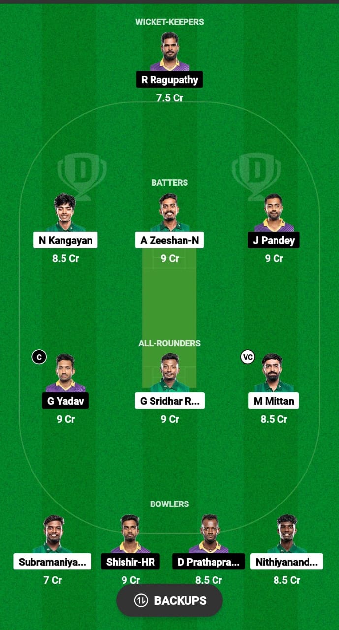 YAR vs WTG Dream11 Prediction Fantasy Cricket Tips Dream11 Team Pondicherry T20 Premier League 