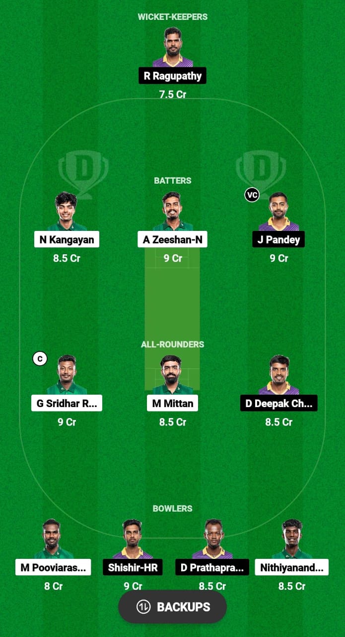 YAR vs WTG Dream11 Prediction Fantasy Cricket Tips Dream11 Team Pondicherry T20 Premier League 