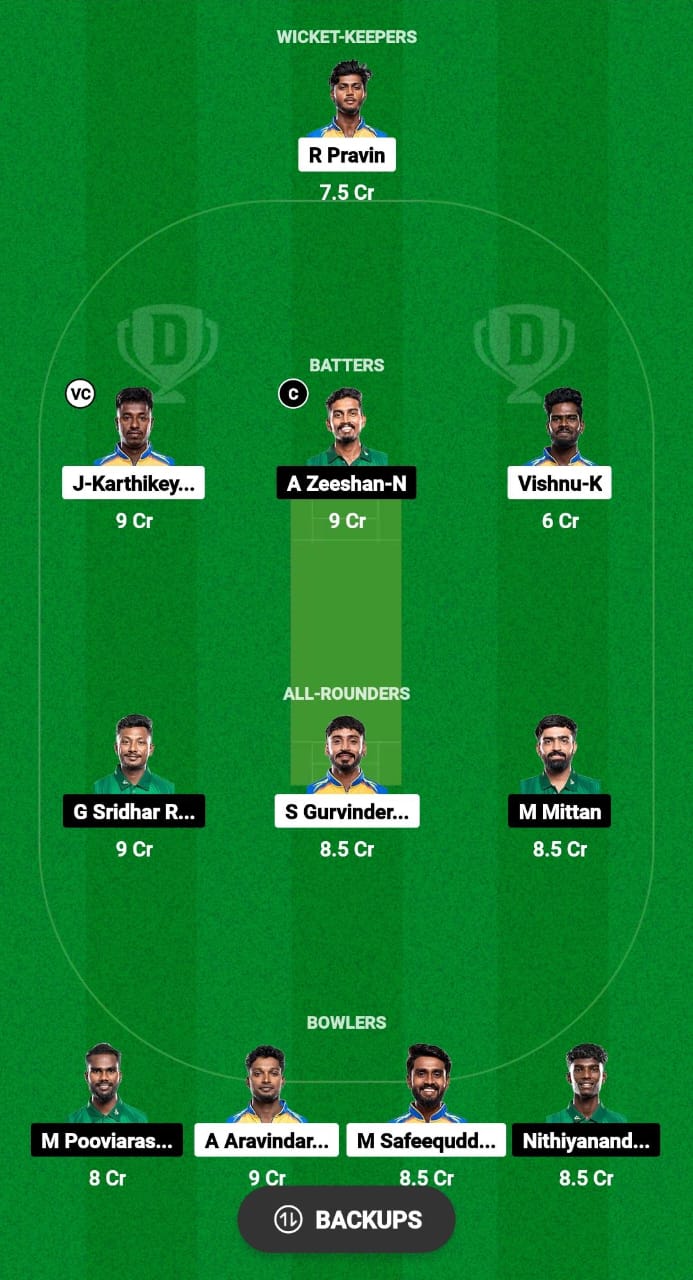 OAW vs YAR Dream11 Prediction Fantasy Cricket Tips Dream11 Team Pondicherry T20 Premier League 