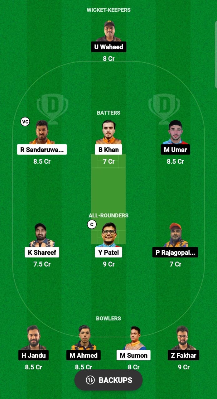 KS vs ALH Dream11 Prediction Fantasy Cricket Tips Dream11 Team Kuwait T10 Elite Cup