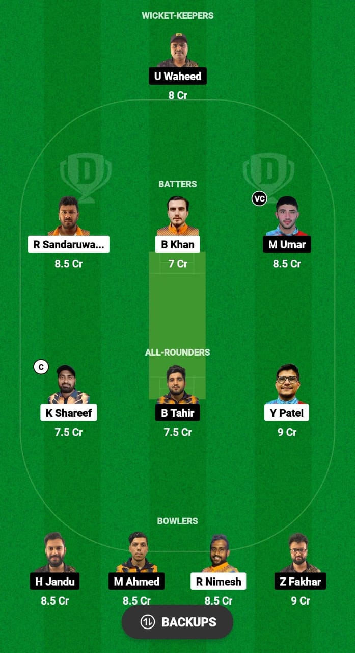 KS vs ALH Dream11 Prediction Fantasy Cricket Tips Dream11 Team Kuwait T10 Elite Cup