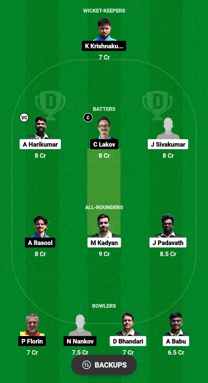 BAS vs BCCS Dream11 Prediction Fantasy Cricket Tips Dream11 Team ECS T10 Bulgaria