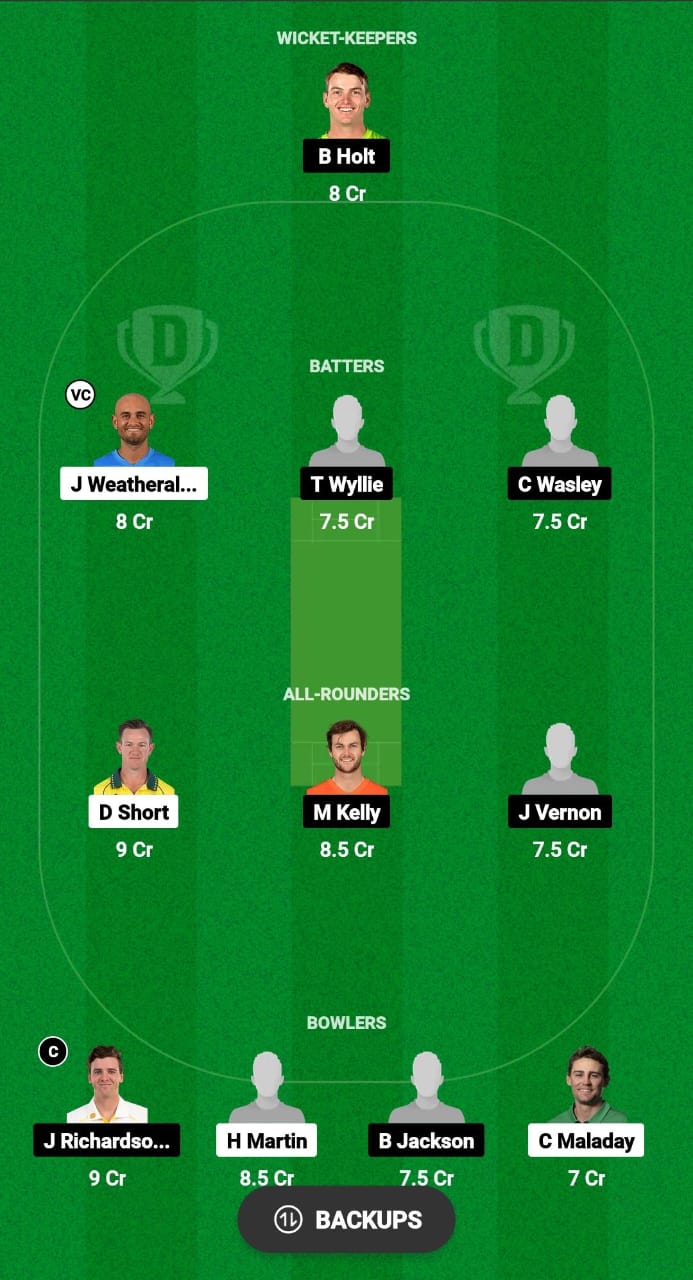 NTS vs PSA Dream11 Prediction Fantasy Cricket Tips Dream11 Team Australian T20 Top End Series