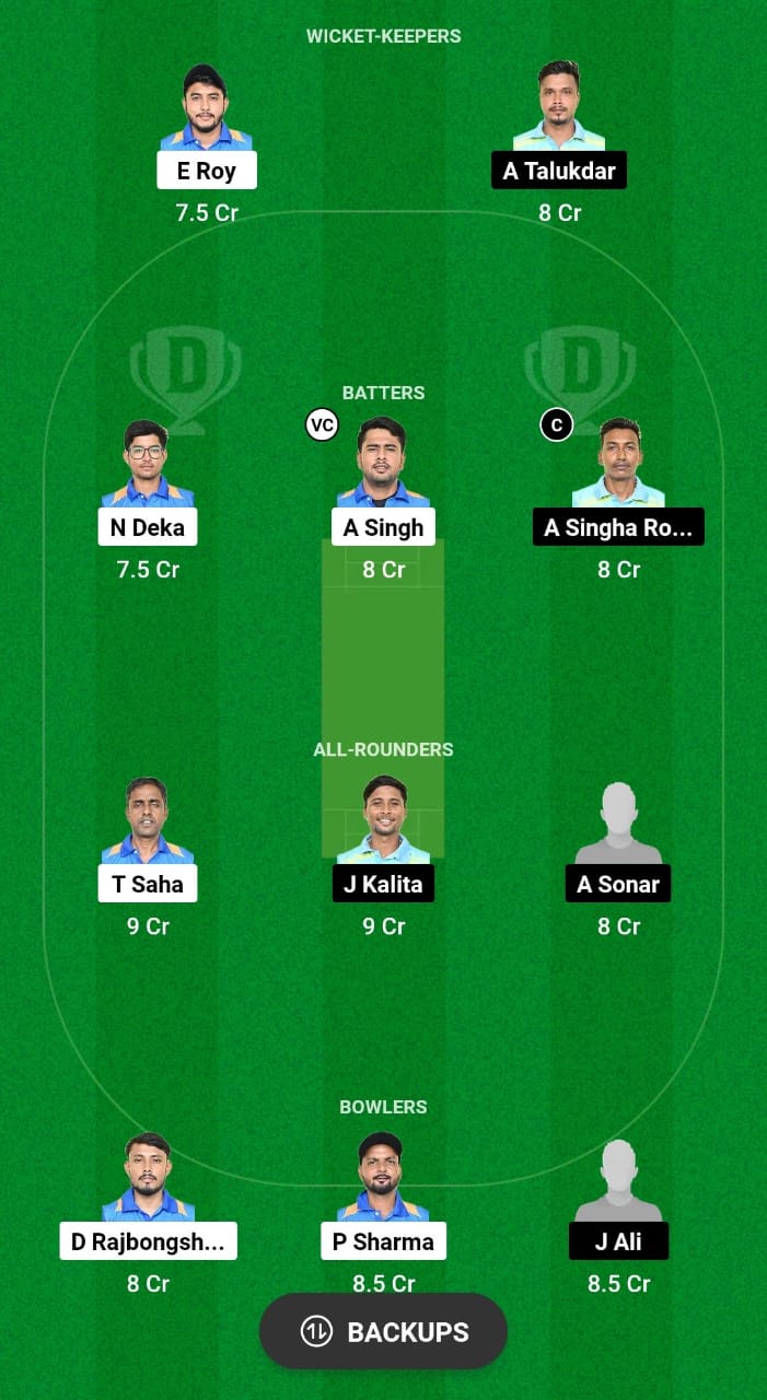 BCC vs BDM Dream11 Prediction Fantasy Cricket Tips Dream11 Team Assam Men's T20 Trophy 