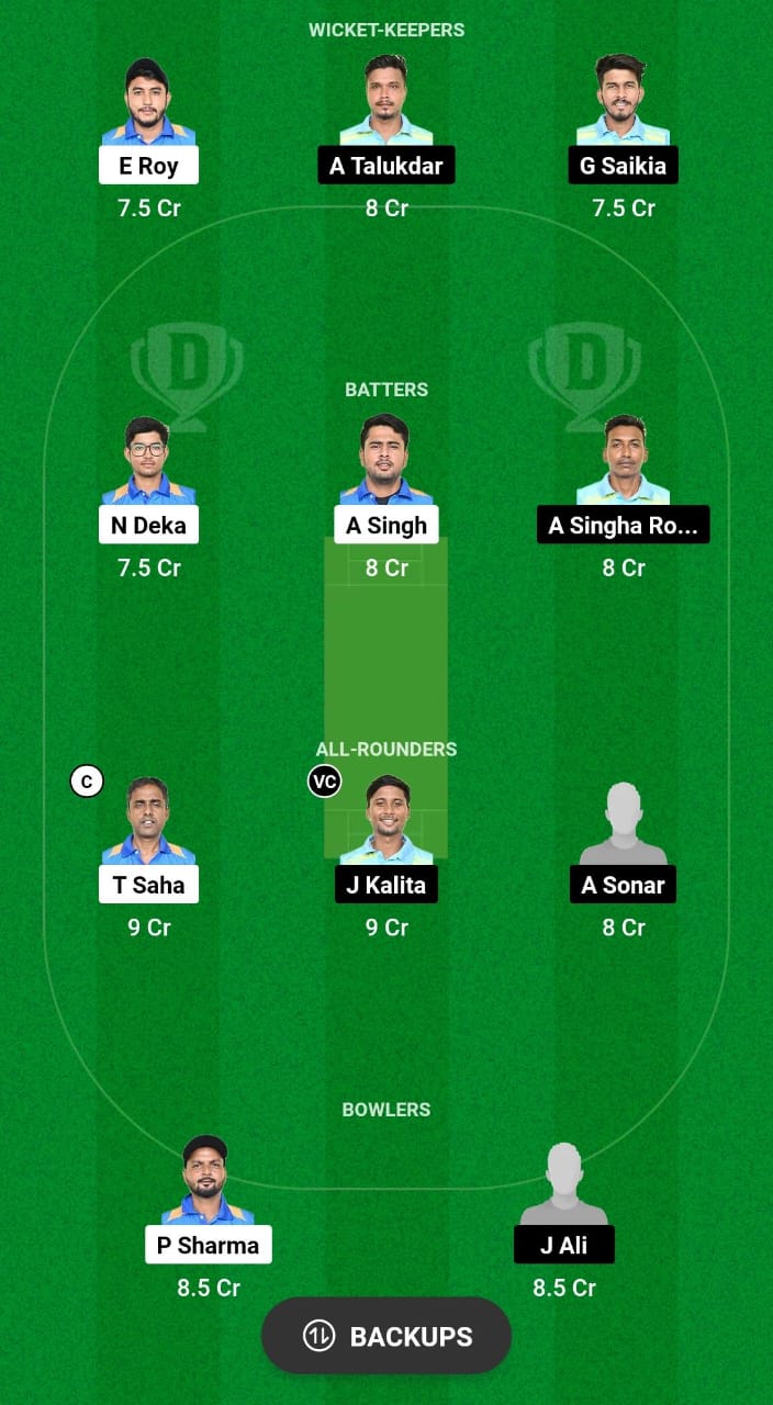 BCC vs BDM Dream11 Prediction Fantasy Cricket Tips Dream11 Team Assam Men's T20 Trophy 