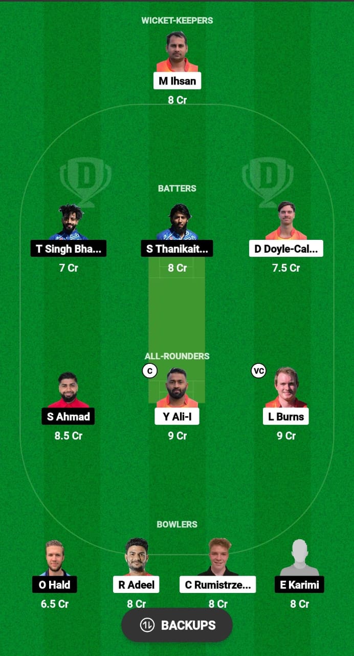 SPA vs DEN Dream11 Prediction Fantasy Cricket Tips Dream11 Team ICC Men's T20 World Cup Qualifier C