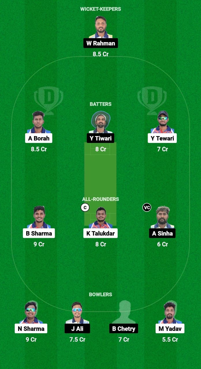 GTC vs RRC Dream11 Prediction Fantasy Cricket Tips Dream11 Team Assam T20 Pride Cup