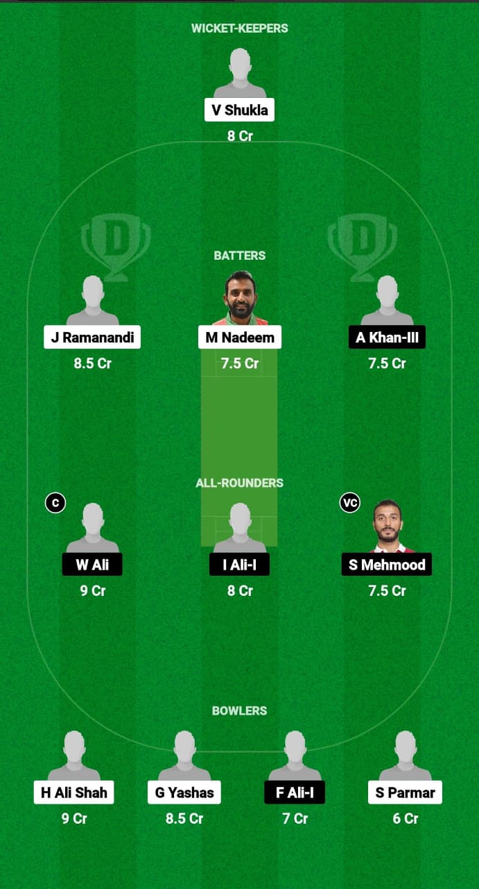 ROS vs RC Dream11 Prediction Fantasy Cricket Tips Dream11 Team Oman D10 League