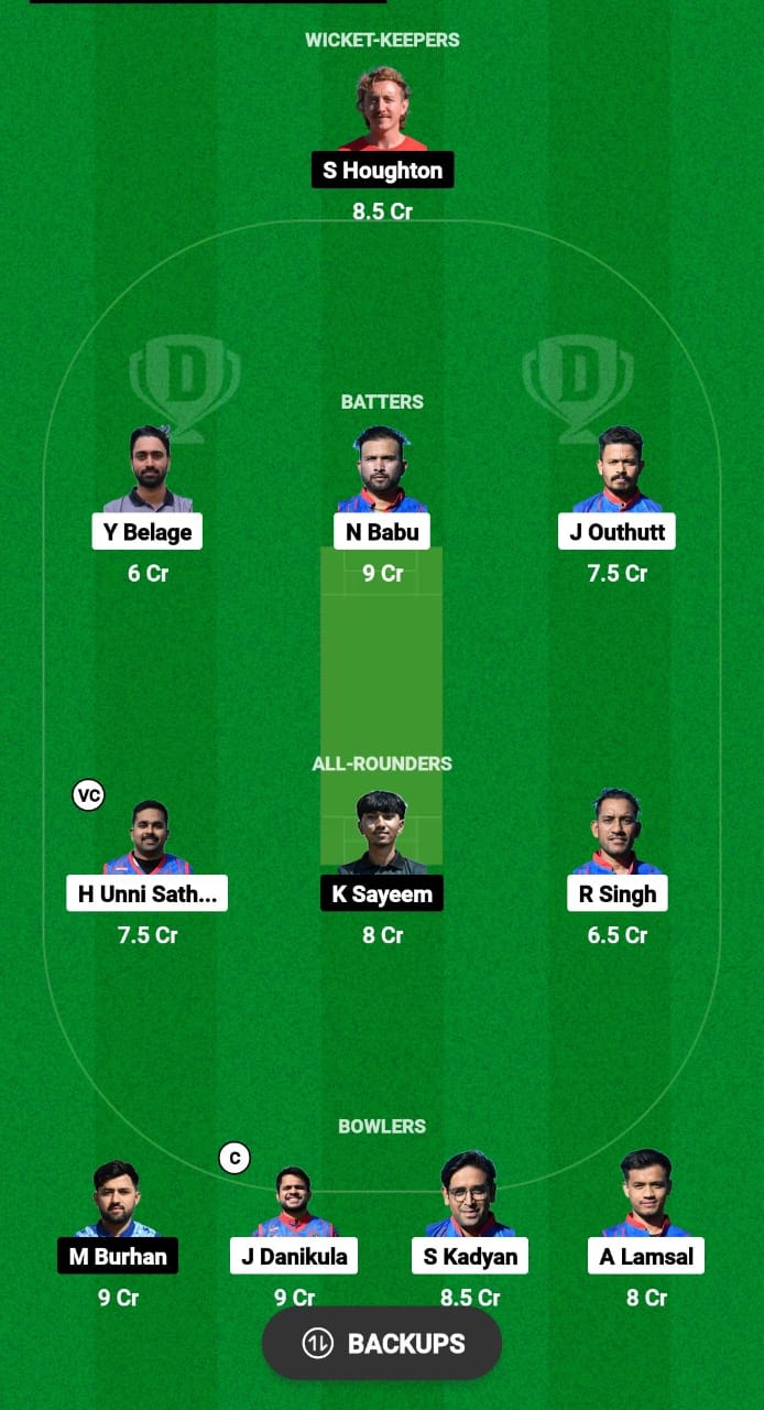 ZA vs SOS Dream11 Prediction Fantasy Cricket Tips Dream11 Team ECS T10 Croatia