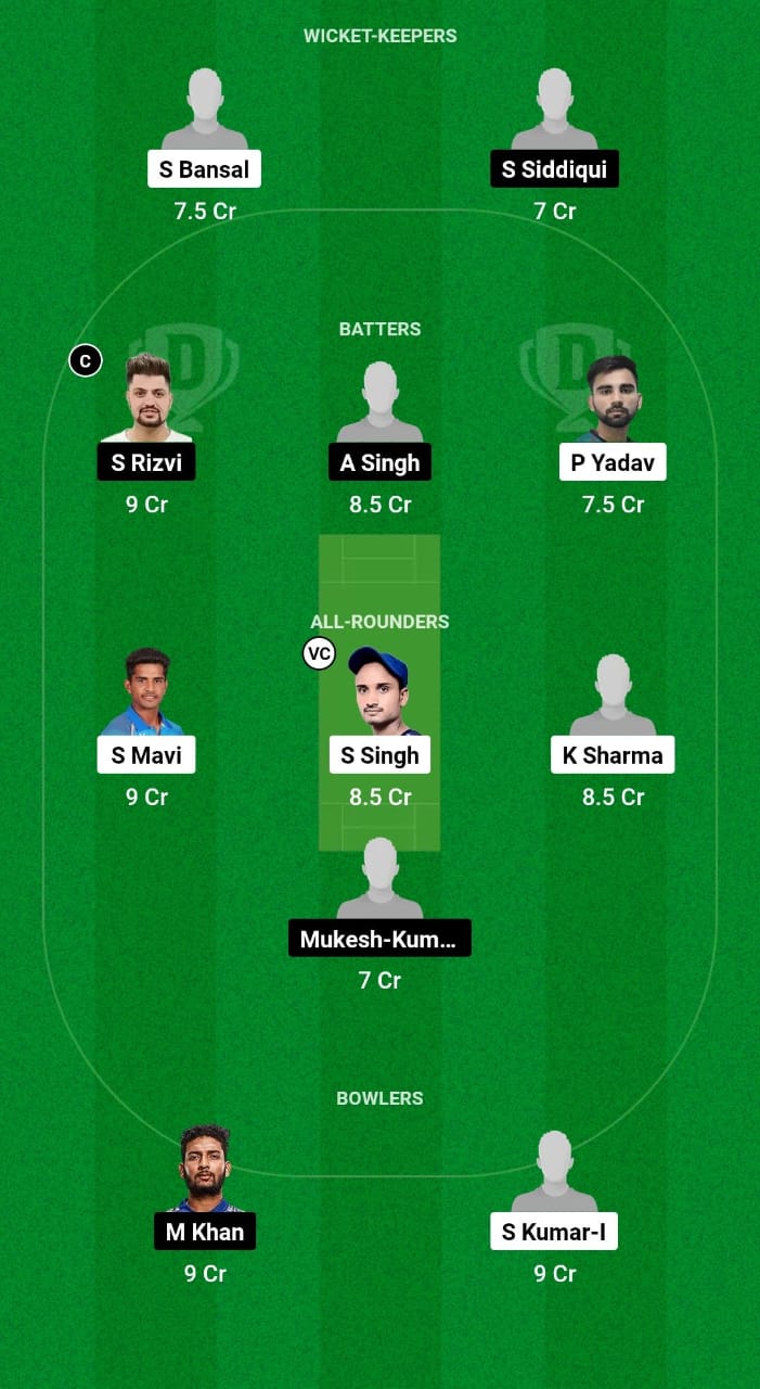 KAS vs KAN Dream11 Prediction Fantasy Cricket Tips Dream11 Team Uttar Pradesh T20 League