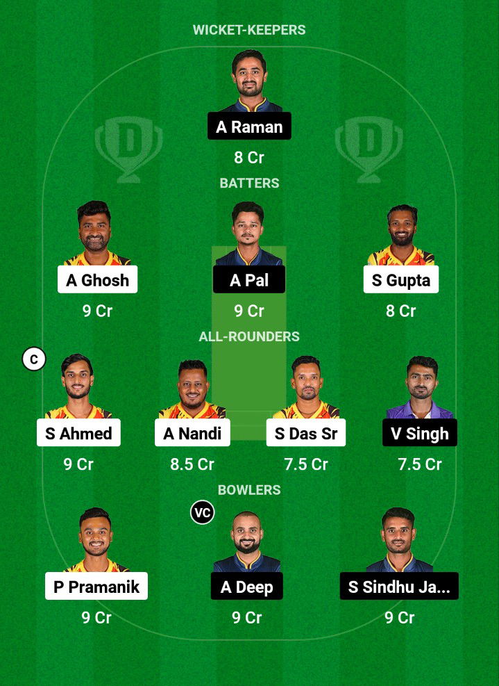 SRT vs SSS Dream11 Prediction Fantasy Cricket Tips Dream11 Team Bengal Pro T20 League 