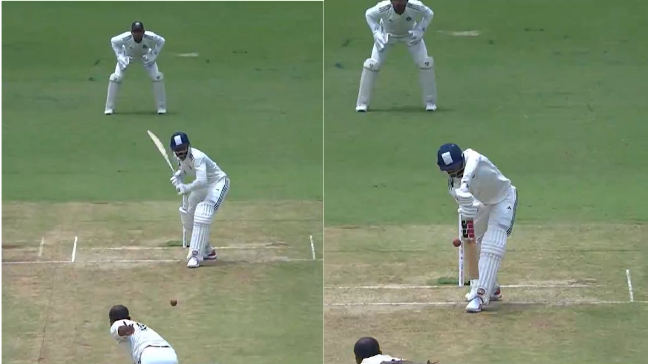 Nitish Kumar Reddy bowled by Akash Deep